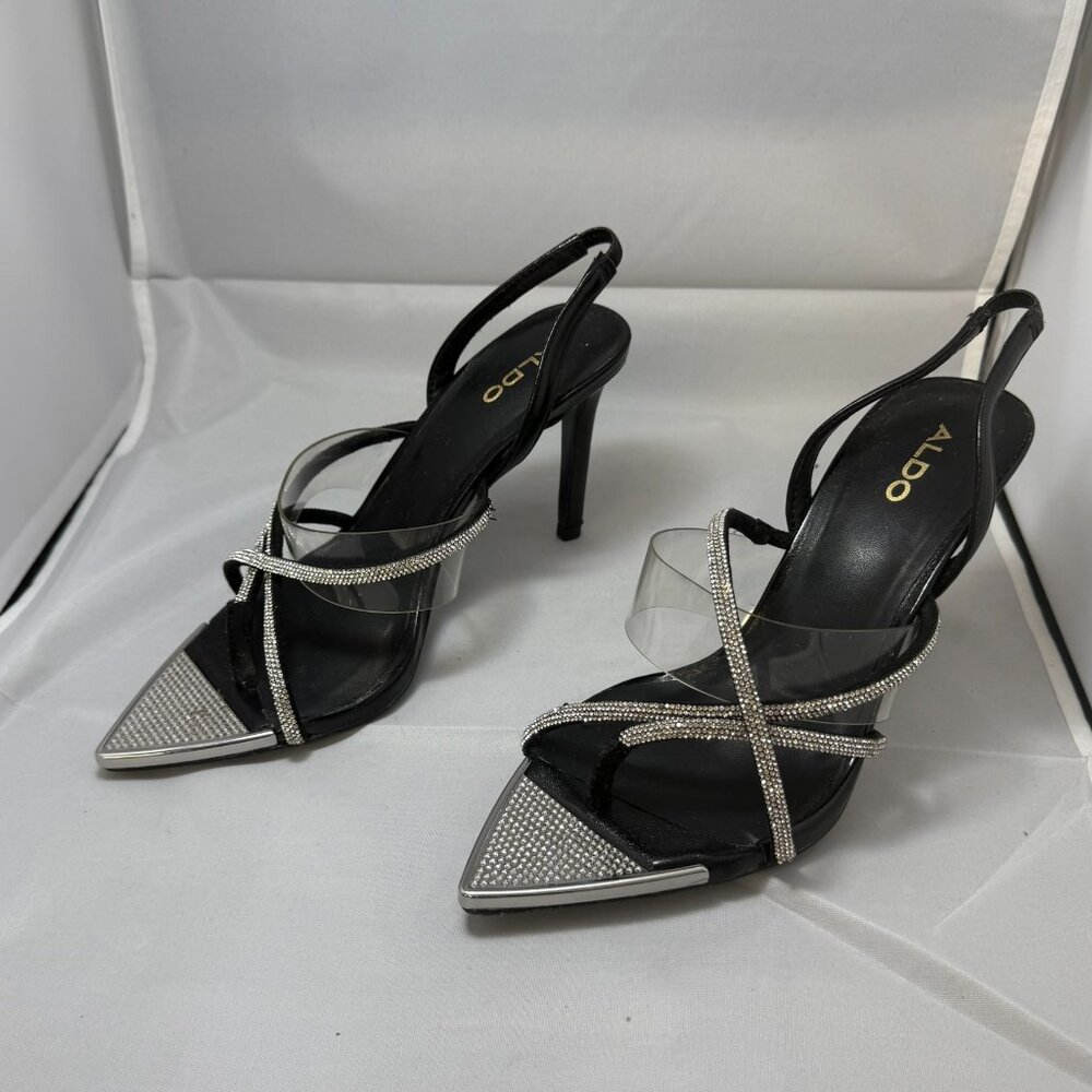 Aldo Aabelle Rhinestone strappy high heel sandal - Picture 2 of 9